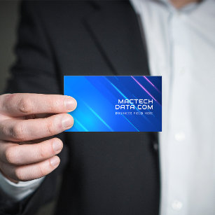 Futuristic Digital Communication Hitech   Modern Business Card
