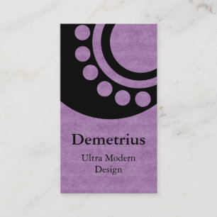 Futuristic Dimensions Business Card, Lavender Business Card