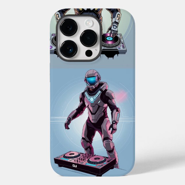 "Futuristic DJ in Exosuit – Amplifying Sound  Case-Mate iPhone Case (Back)