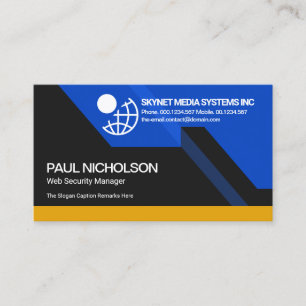 Futuristic Dynamic Colourful Stunning Computer Business Card