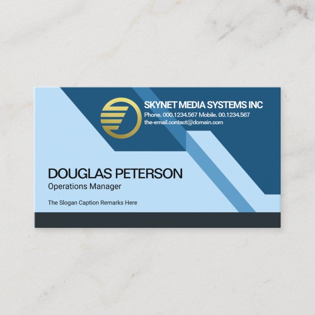 Futuristic Dynamic Colourful Stunning Security Business Card (Front)