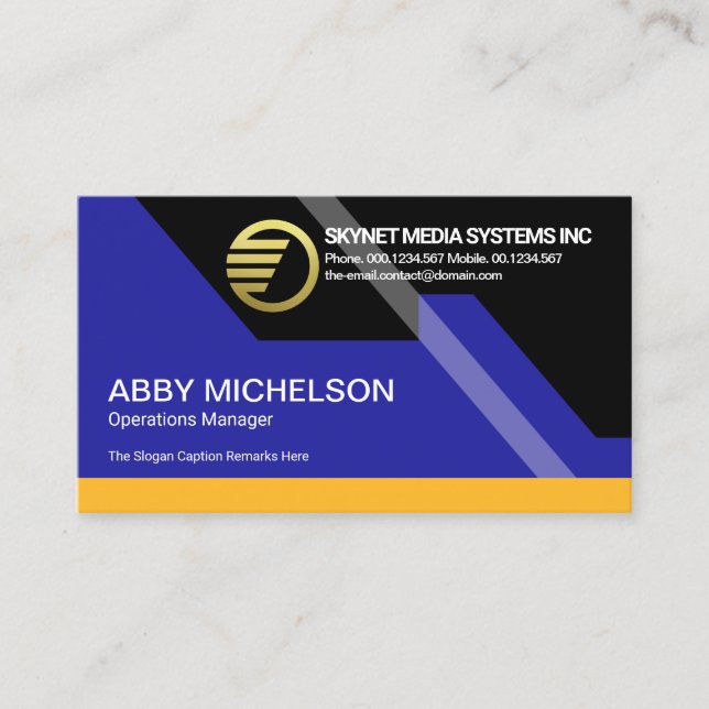 Futuristic Dynamic Colourful Stunning Webmaster  Business Card (Front)