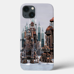 Futuristic Fantasy City Sci Fi Skyline Art iPhone 13 Case