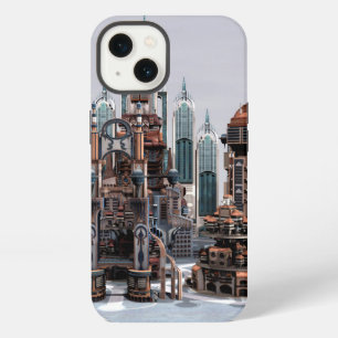 Futuristic Fantasy City Sci Fi Skyline Art iPhone 13 Case