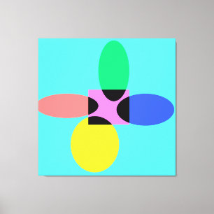 Futuristic flower canvas print