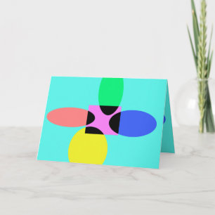 Futuristic flower card