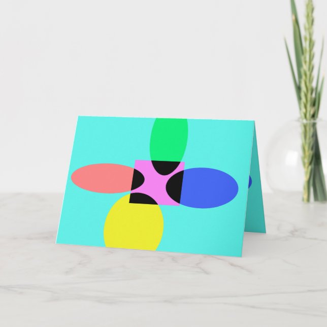 Futuristic flower card (Front)