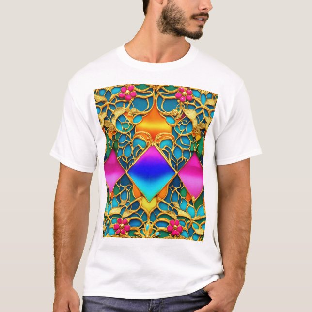 Futuristic French Mansion Interior T-Shirt (Front)