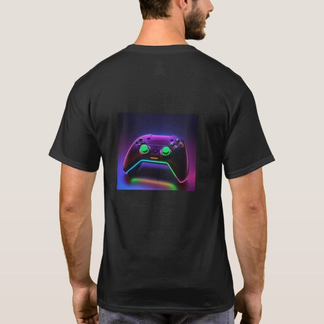 Futuristic Gamepad Tech T-Shirt (Back)