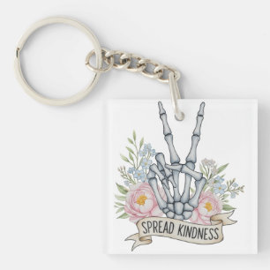 Futuristic Geometric Crop Circle Mandala Keychain