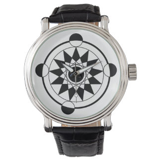 Futuristic Geometric Crop Circle Mandala Watch