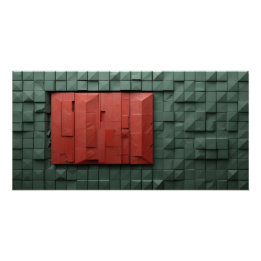 Futuristic Geometric Panel Poster