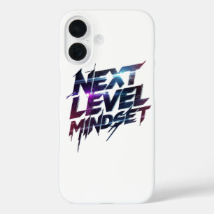 Futuristic Glitch Typography for Success iPhone 16 Case