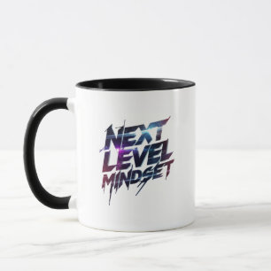 Futuristic Glitch Typography for Success Mug