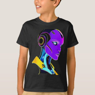Futuristic Graphic Design Robot 1 T-Shirt