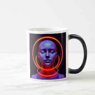 Futuristic halo sacred meditation magic mug