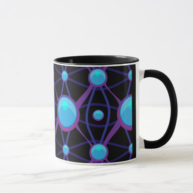 Futuristic High Tech Pattern Mug (Right)