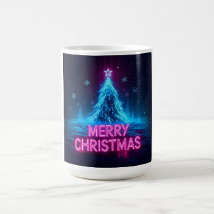 Futuristic Holiday Glow Design Coffee Mug