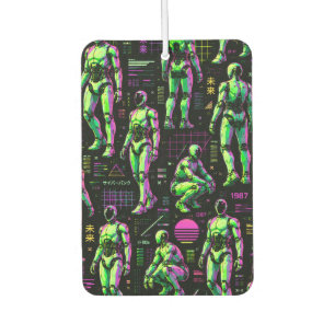 Futuristic Humanoid Robot Art AI Android Sci-Fi Air Freshener
