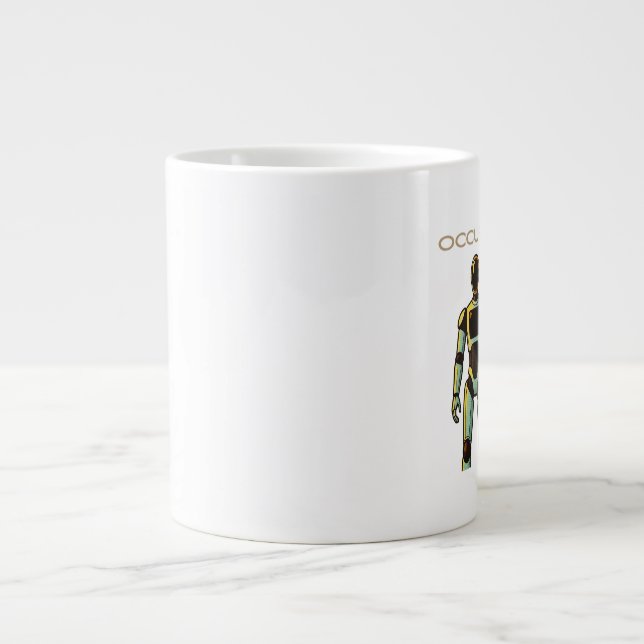 Futuristic Humanoid Robot design Large Coffee Mug (Front)
