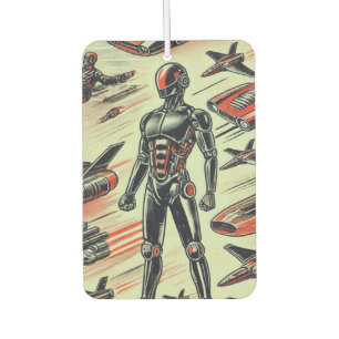 Futuristic Humanoid Robot Pattern AI Robotics Sc Air Freshener