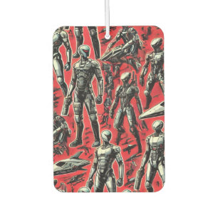 Futuristic Humanoid Robot Pattern AI Robotics Sc Air Freshener