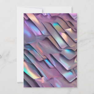 Futuristic iridescent/abstract holographic  announcement