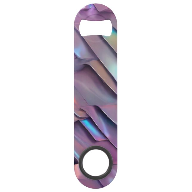 Futuristic iridescent/abstract holographic  bar key (Front)