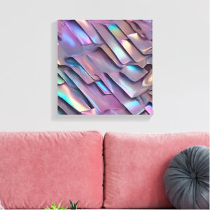 Futuristic iridescent/abstract holographic  canvas print
