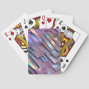 Futuristic iridescent/abstract holographic  playing cards