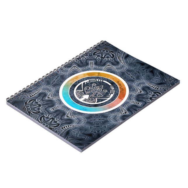 Futuristic Kaleidoscope Pattern Notebook (Left Side)