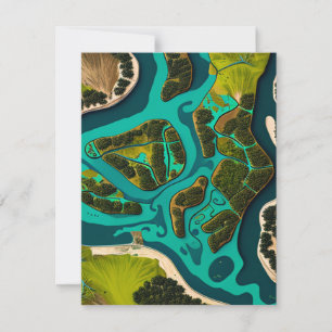 Futuristic Marshlands Card