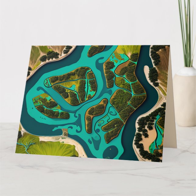 Futuristic Marshlands Card (Front)