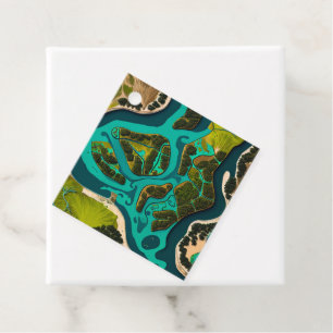 Futuristic Marshlands Favour Tags