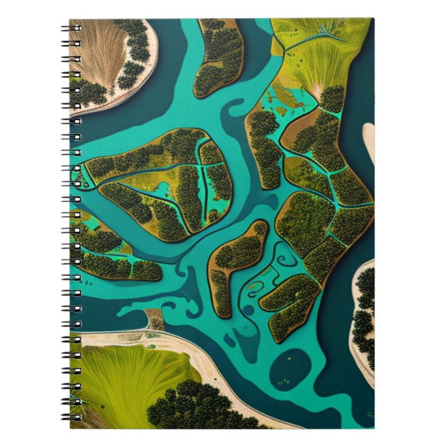 Futuristic Marshlands Notebook (Front)