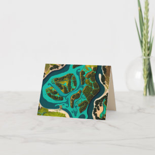 Futuristic Marshlands Thank You Card