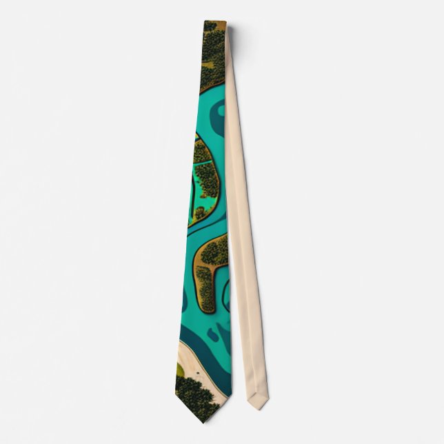 Futuristic Marshlands Tie (Front)