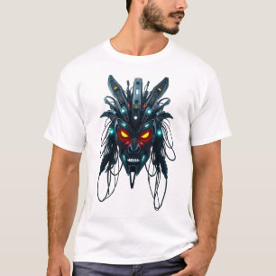 Futuristic Mask Tribal Face T-Shirt