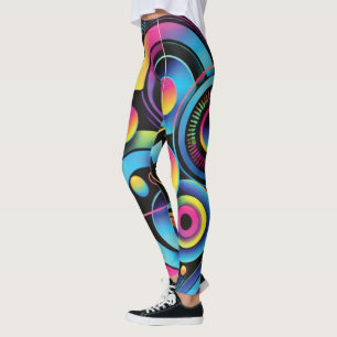 Futuristic Neon Abstract Women's Leggings