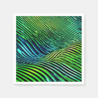 Futuristic Neon Green Stripes