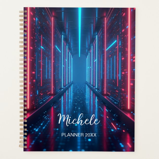 Futuristic Neon Planner | Cyberpunk Digital (Devant)