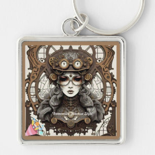 "Futuristic Nostalgia" Keychain