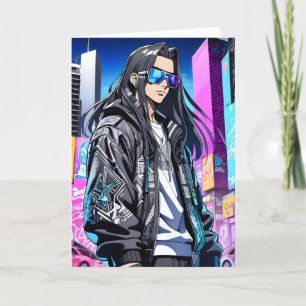 Futuristic Pop Star 0001 Thank You Card