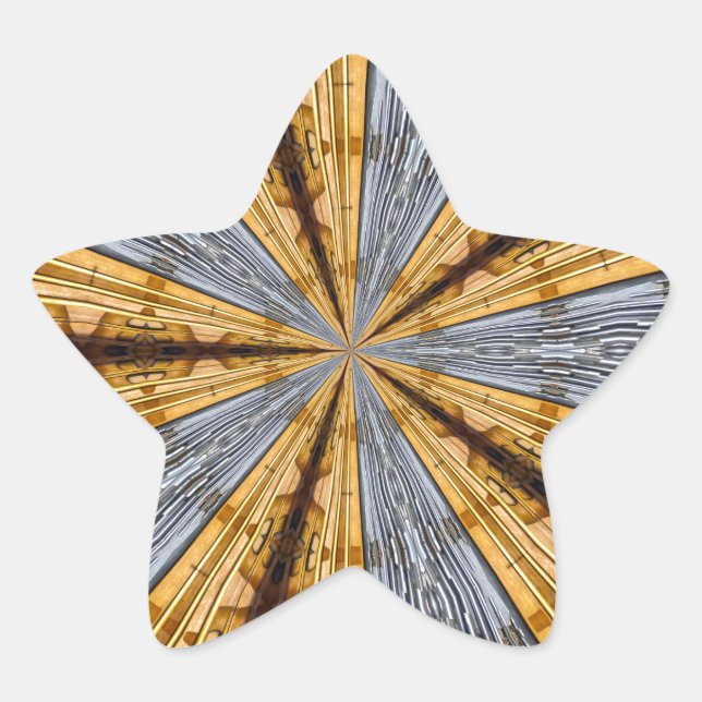 Futuristic Primitive Star Sticker (Front)