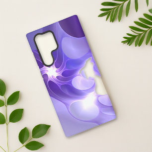 Futuristic Purple Vortex Neon Abstract Case