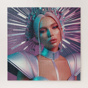Futuristic queen jigsaw puzzle