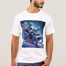 Futuristic Santa Claus T-shirt