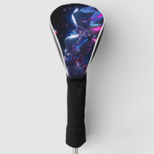 Futuristic Sci-Fi Cyber Warrior Anime Girl Golf Head Cover