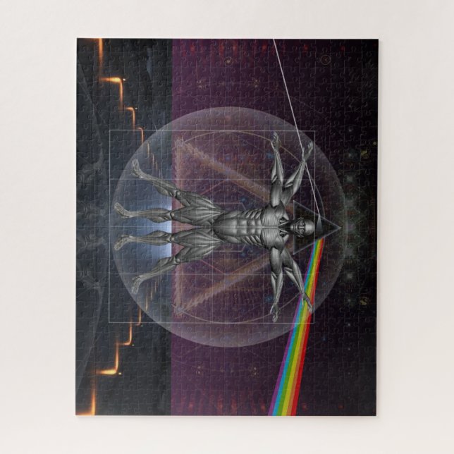 Futuristic Sci-Fi Fantasy Human Technology Jigsaw Puzzle (Vertical)