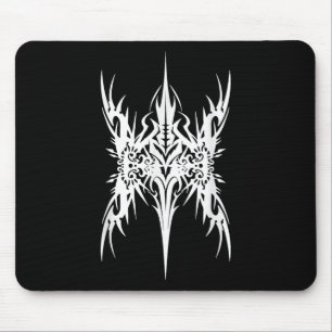 Futuristic Sigil Butteryfly Cyber Tattoo Cybersigi Mouse Pad